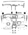 2011 Dodge Charger Glove Box Diagram - 1QF13DX9AE