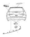 Chrysler Pacifica Parking Assist Distance Sensor Diagram - YK91FHFAA