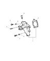 Jeep Water Pump Gasket Diagram - 53010419AB