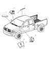 2007 Dodge Ram 3500 Air Bag Diagram - 4649145AE
