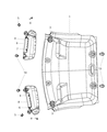 Ram Sun Visor Diagram - 5ZF96DX9AA