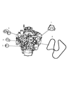 2006 Jeep Liberty Alternator Diagram - 56029914AC