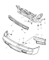 Chrysler PT Cruiser Bumper Diagram - 5017870AA