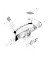 Jeep Renegade Steering Column Cover Diagram - 5VV86PS4AA