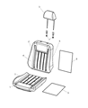 2005 Dodge Durango Seat Cushion Diagram - 5179571AA