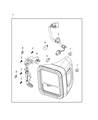 Jeep Gladiator Back Up Light Diagram - 68336577AF