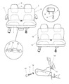 1997 Dodge Caravan Seat Cushion Diagram - MV39SC3