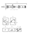 2002 Dodge Ram 2500 Driveshaft Center Support Bearing Diagram - 5014586AA