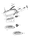 Jeep Compass Fog Light Diagram - 5182021AB