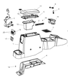Dodge Durango Center Console Base Diagram - 1JG361J3AA