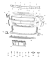 Dodge Challenger License Plate Diagram - 68227488AA