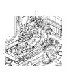 Dodge Journey Automatic Transmission Shifter Diagram - 5106036AA