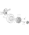 2003 Dodge Durango Spare Wheel Diagram - 5GR83PAKAC