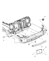 Jeep Liberty Front Cross-Member Diagram - 55360190AH