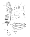 2003 Dodge Caravan Oil Filter Housing Diagram - 4781163AB