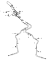 2013 Dodge Viper Parking Brake Cable Diagram - 5181737AB