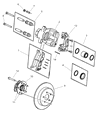 Chrysler Pacifica Brake Caliper Bracket Diagram - 4683877AA