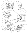Dodge Stratus Engine Mount Bracket Diagram - 1091A013