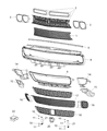 2020 Dodge Challenger Grille Diagram - 68259758AA