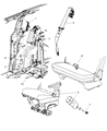 2008 Dodge Grand Caravan Seat Belt Diagram - 1JX90XDVAA