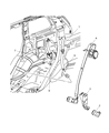 2005 Jeep Grand Cherokee Seat Belt Diagram - 5JB571J3AD