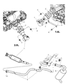 Chrysler PT Cruiser Muffler Diagram - 5278195AD
