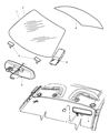 2004 Dodge Neon Car Mirror Diagram - 5008648AB