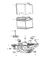 Dodge Dart Battery Tray Diagram - 68082394AF