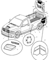 2005 Dodge Ram 1500 Spoiler Diagram - 5174322AA