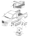 2004 Dodge Ram 1500 Spoiler Diagram - 5JR31TZZAB