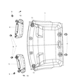 Ram 2500 Sun Visor Diagram - 1VF24DX9AC