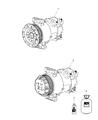 Jeep Compass A/C Compressor Diagram - 55111610AA