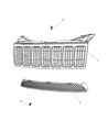 2008 Jeep Grand Cherokee Grille Diagram - 55157458AA