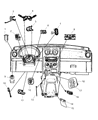 Jeep Wrangler Power Window Switch Diagram - 56010091AB