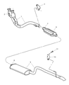 2001 Jeep Grand Cherokee Muffler Diagram - 52101094AC