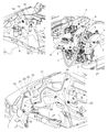 Dodge Dakota A/C Hose Diagram - 55057009AG