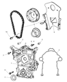 Jeep Timing Chain Tensioner Diagram - 5037593AA