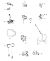 Jeep TPMS Sensor Diagram - 68193586AC