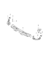 Ram ProMaster City Front Cross-Member Diagram - 68445366AA