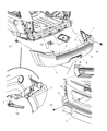 2006 Jeep Grand Cherokee Bumper Diagram - 5029990AA