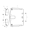 2005 Dodge Ram 2500 Sun Visor Diagram - XB05TL2AA