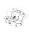 2007 Dodge Grand Caravan Seat Cushion Diagram - 1DW151D1AB