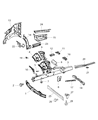 Dodge Sprinter 3500 Front Cross-Member Diagram - 68006334AA