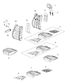 Chrysler Voyager Armrest Diagram - 6RP63PL5AD