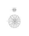 2017 Chrysler Pacifica Wheel Cover Diagram - 4726536AB