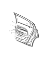 2007 Chrysler Sebring Door Handle Diagram - 68018984AA
