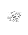 Dodge Durango Brake Master Cylinder Diagram - V1102283AA