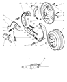Dodge Brake Drum Diagram - 52009800AA