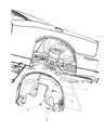 2008 Dodge Challenger Wheelhouse Diagram - 5028747AA