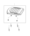 Ram C/V Engine Cover Diagram - 4593876AC
